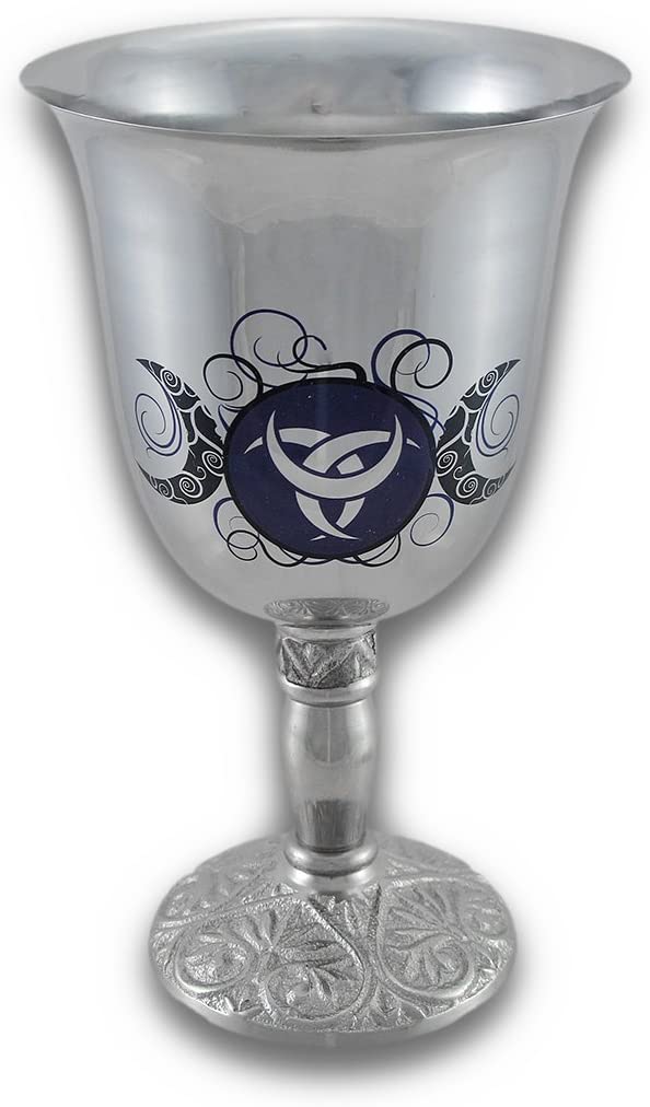 Triple Moon Stainless Steel Chalice Gemwaith