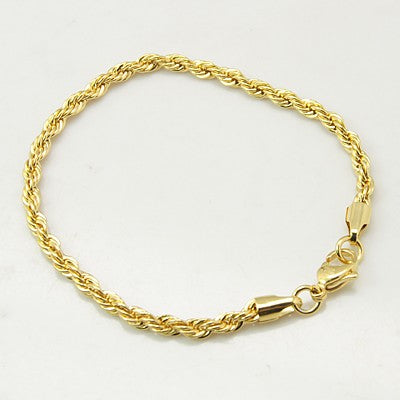 304L Stainless Steel Rope Chain Bracelets Pandahall
