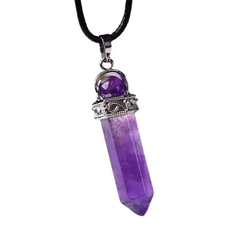 Natural Reiki Point Gemstone Pendants Gemwaith