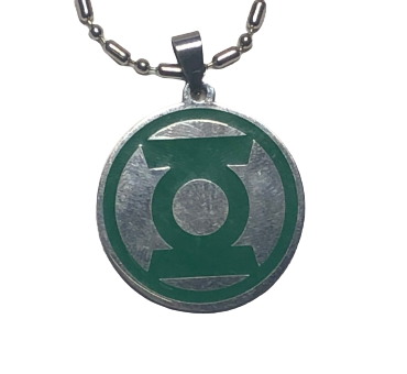 Green Lantern Stainless Steel Pendant Gemwaith