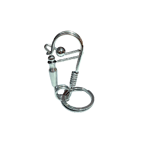 Stainless Steel Wire Keychain #01 Gemwaith