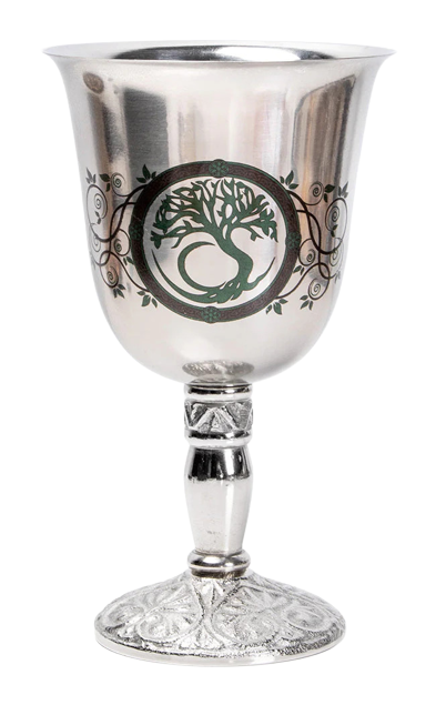 Tree of Life Stainless Steel Chalice Gemwaith