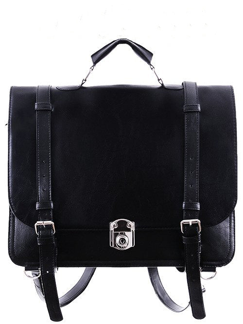 "CLASSIC MESSENGER" Black Bag & Backpack Restyle