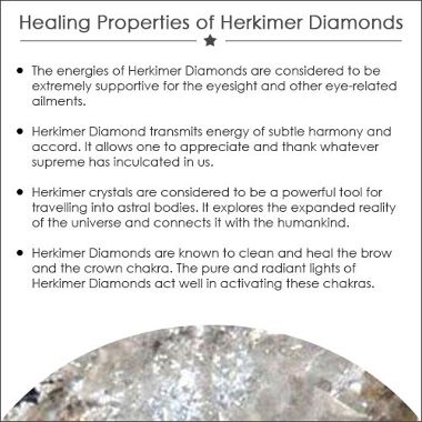 5.38cts Natural Herkimer Diamond 925 Sterling Silver Ring - Size 9 - 7039 Gemwaith