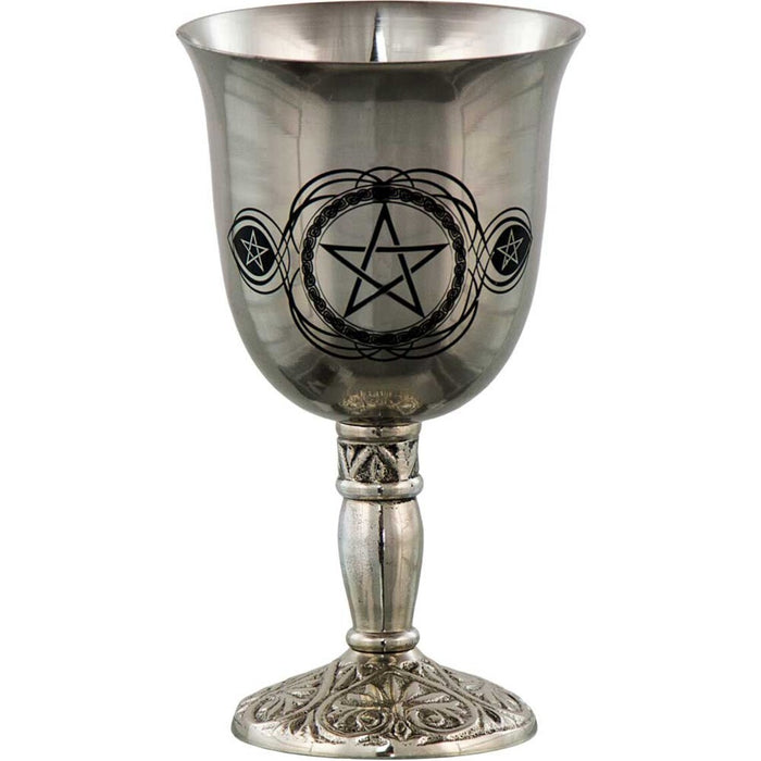Pentacle Stainless Steel Chalice Gemwaith