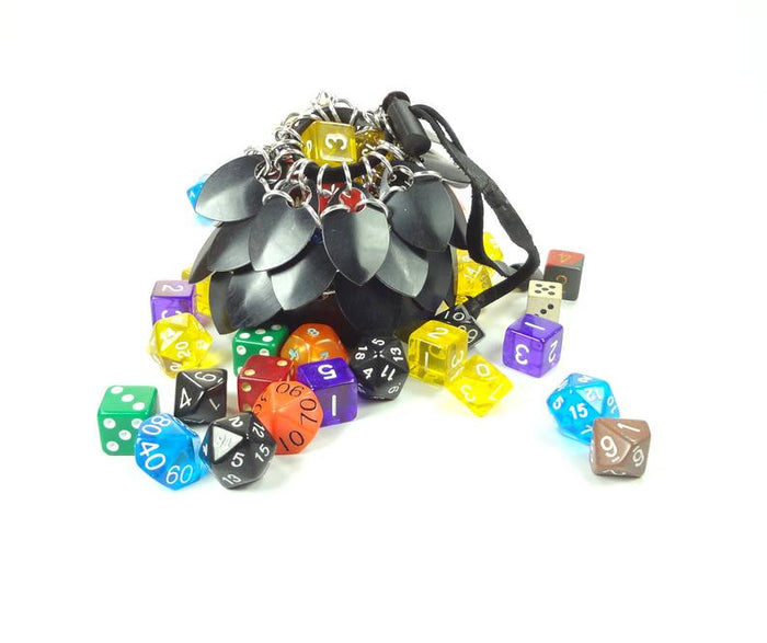 Dungeons & Dragons Scalemaille and Chainmaille Aluminium Dice Bags Gemwaith