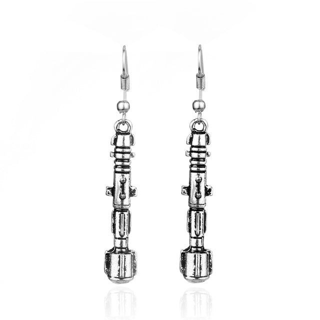 Doctor Who Sonic Screwdriver Drop Earrings Gemwaith