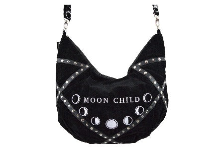 "MOON CHILD" Black Velvet Bag Restyle